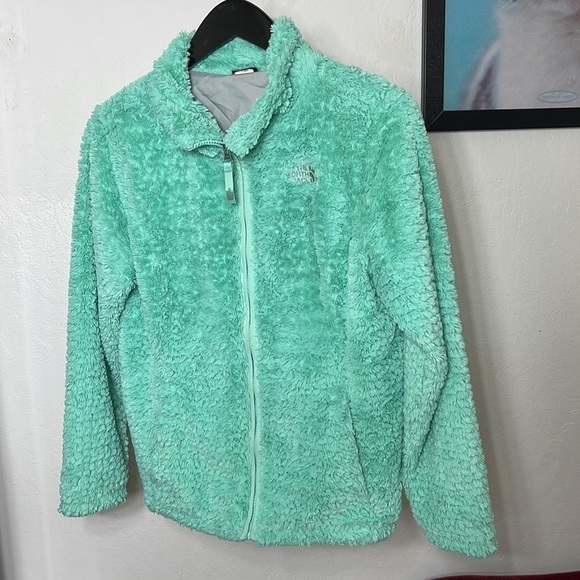 The North Face Women's Mint Green Osito Full Zip Soft Fleece Jacket Size Small - Picture 11 of 15
